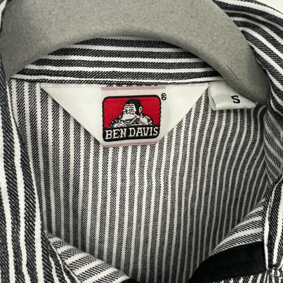 Ben Davis 1/2 zip stripe shirt - Picture 7 of 8